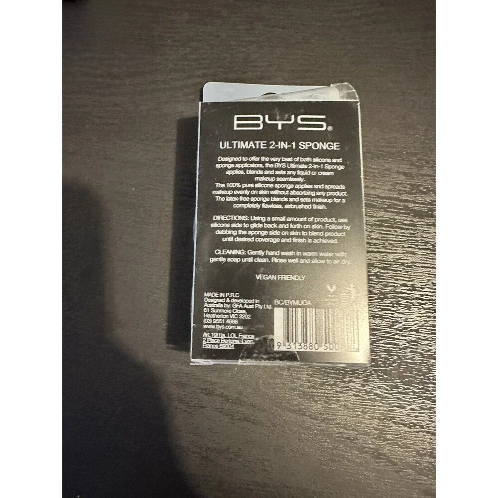 BYS Oval Silicone 2-in-1 Sponge - Aqua